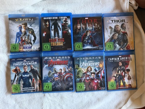 Marvel blu ray - 8er, set
